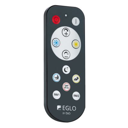 Eglo - LED Zatemnitvena stropna svetilka LED/25,6W/230V + Daljinski upravljalnik