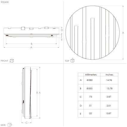 Eglo - LED Stropna svetilka LED/19,5W/230V pr. 38 cm