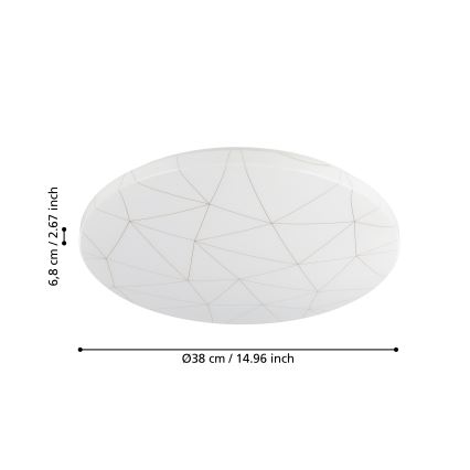 Eglo - LED Stropna svetilka LED/19,5W/230V