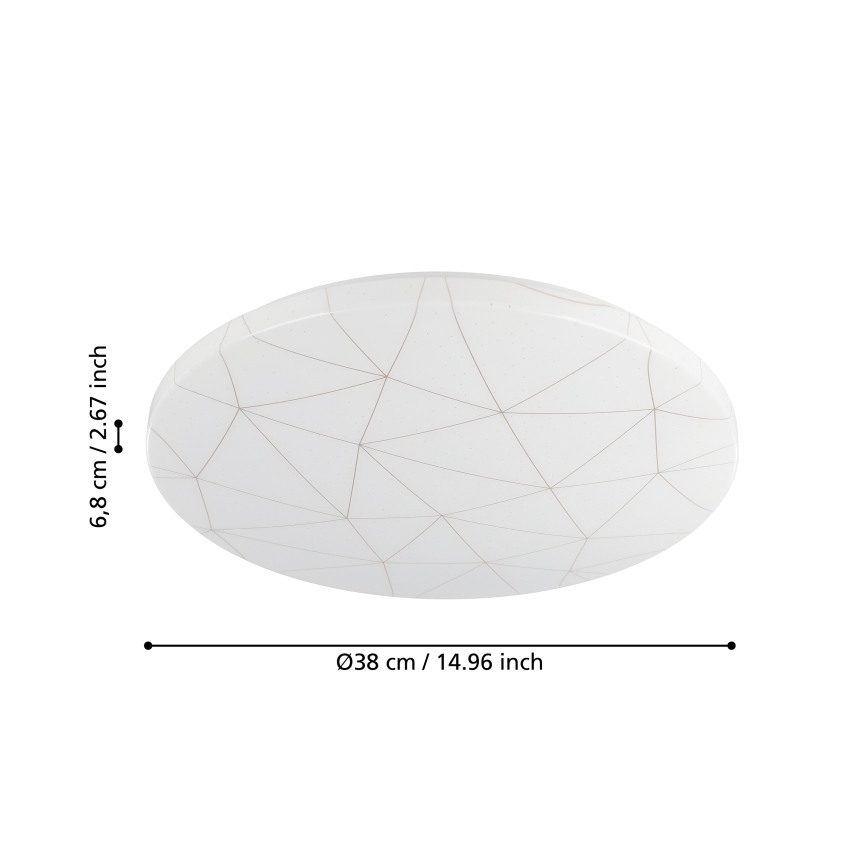 Eglo - LED Stropna svetilka LED/19,5W/230V