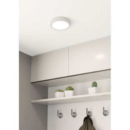 Eglo - LED Kopalniška stropna svetilka LED/11W/230V IP44 bela