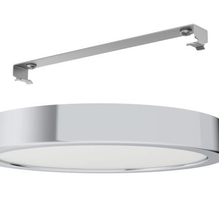 Eglo - LED Kopalniška stropna svetilka LED/17W/230V IP44 krom