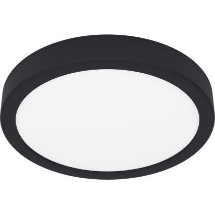 Eglo - LED Kopalniška stropna svetilka LED/17W/230V črna IP44