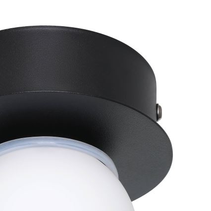 Eglo - LED Kopalniška stropna svetilka LED/3,3W/230V IP44 črna