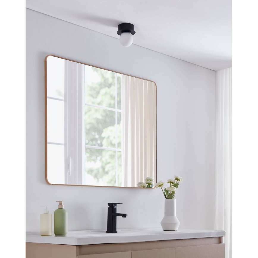 Eglo - LED Kopalniška stropna svetilka LED/3,3W/230V IP44 črna