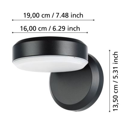 Eglo - LED Zunanja stenska svetilka LED/10,8/230V IP54