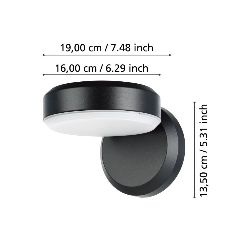 Eglo - LED Zunanja stenska svetilka LED/10,8/230V IP54