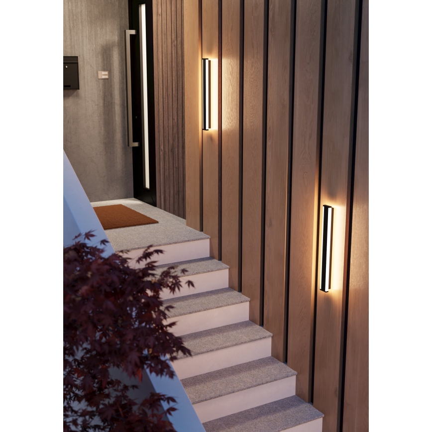 Eglo - LED Zunanja stenska svetilka 2xLED/7W/230V 3000K IP55 črna