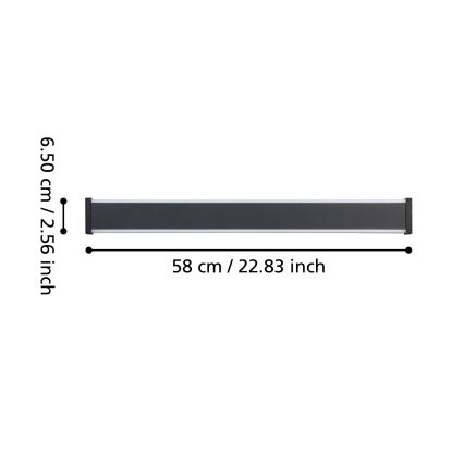 Eglo - LED Zunanja stenska svetilka 2xLED/7W/230V 3000K IP55 črna