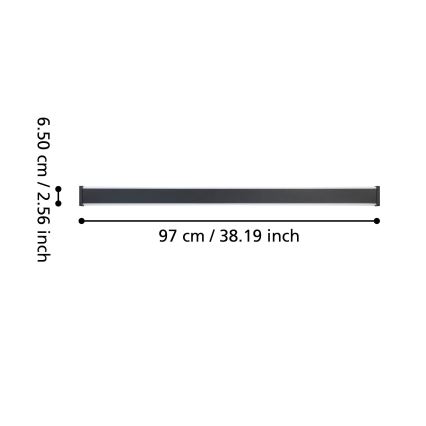 Eglo - LED Zunanja stenska svetilka 2xLED/11W/230V 3000K IP55