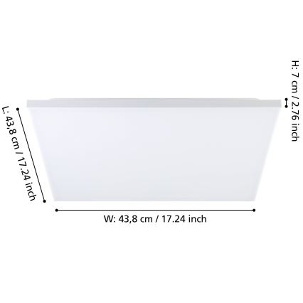 Eglo - LED Stropna svetilka LED/21W/230V