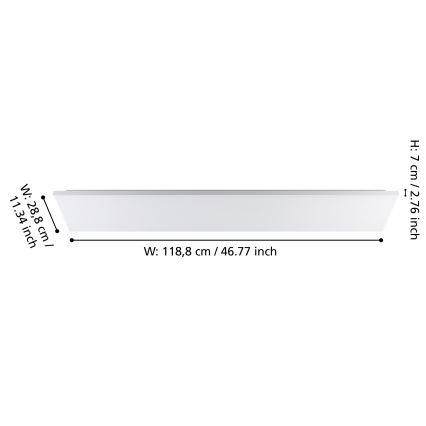 Eglo - LED Stropna svetilka LED/32W/230V