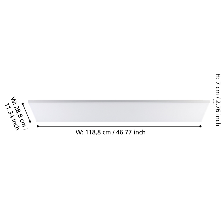 Eglo - LED Stropna svetilka LED/32W/230V