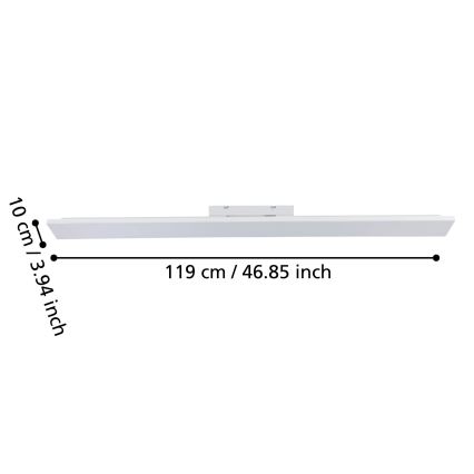 Eglo 900708 - stropna LED svetilka TURCONA-B LED/21W/230V 3000K 118,7 cm