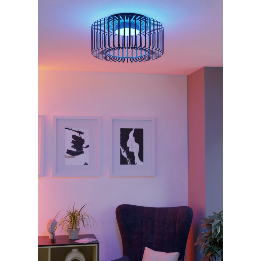 Eglo - LED RGBW Zatemnitvena stropna svetilka LED/22W/230V 2700-6500K