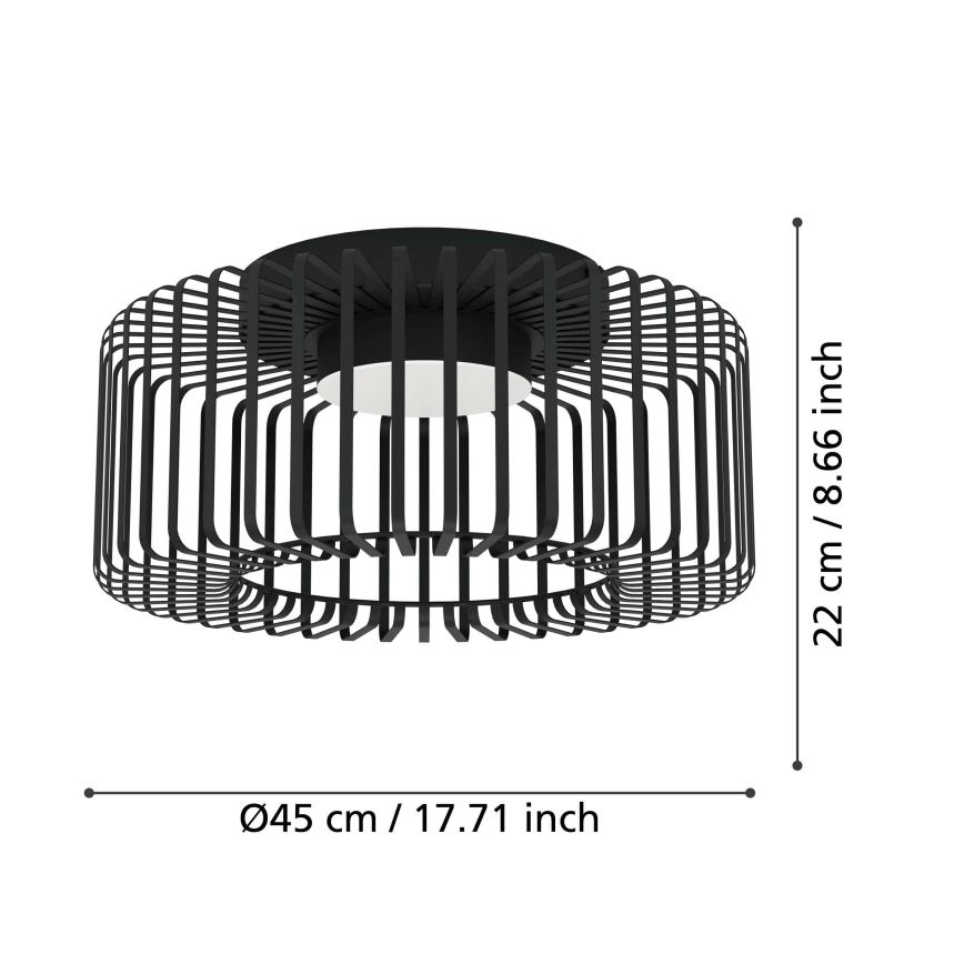 Eglo - LED RGBW Zatemnitvena stropna svetilka LED/22W/230V 2700-6500K