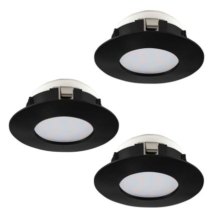 Eglo - SET 3x LED Kopalniška vgradna svetilka PINEDA LED/4,9W/230V IP44