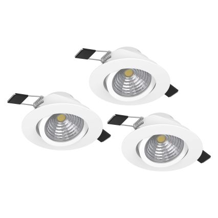 Eglo - SET 3xLED Zatemnitvena svetilka 3xLED/6W/230V bela