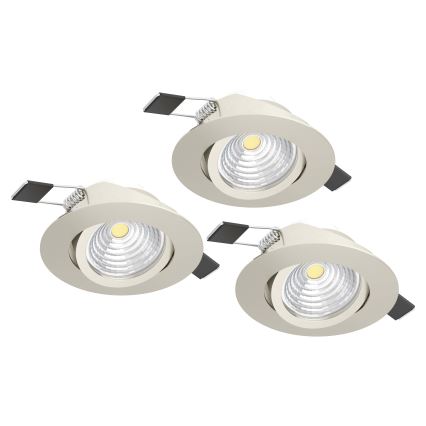 Eglo - SET 3xLED Zatemnitvena svetilka 3xLED/6W/230V mat krom