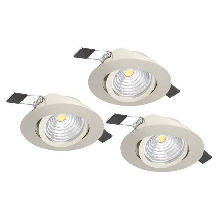 Eglo - SET 3xLED Zatemnitvena svetilka 3xLED/6W/230V krom