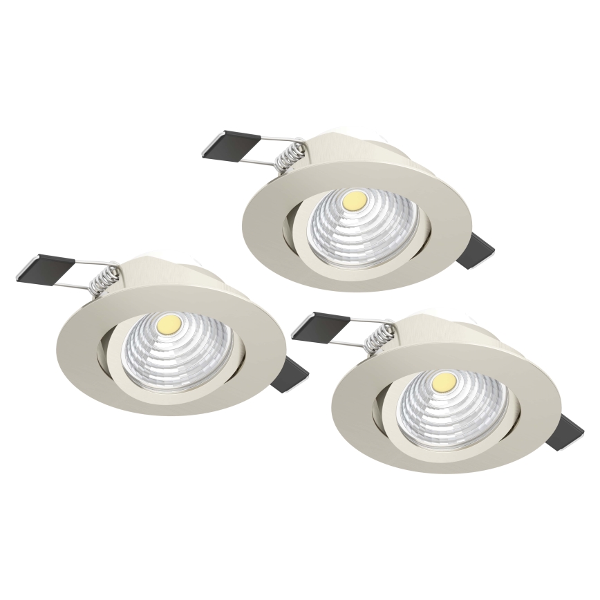 Eglo - SET 3xLED Zatemnitvena svetilka 3xLED/6W/230V mat krom
