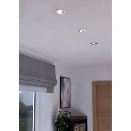 Eglo - SET 3xLED Zatemnitvena svetilka 3xLED/6W/230V mat krom