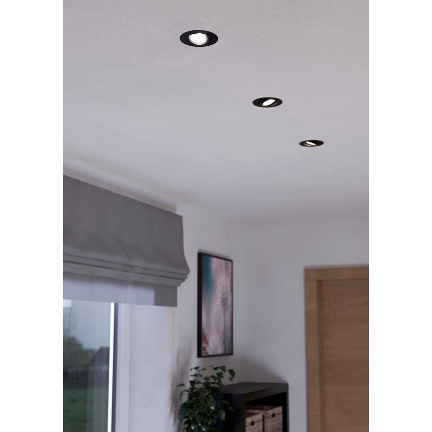 Eglo - SET 3x LED Zatemnitvena vgradna svetilka SALICETO LED/6W/230V