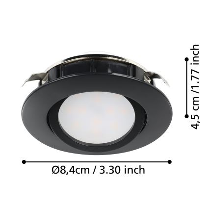 Eglo - LED Zatemnitvena vgradna svetilka/5,5W/230V