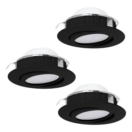 Eglo - SET 3x LED Zatemnitvena vgradna svetilka PINEDA LED/5,5W/230V