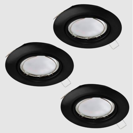 Eglo - KOMPLET 3x LED Vgradna svetilka PENETO 1xGU10/4,6W/230V