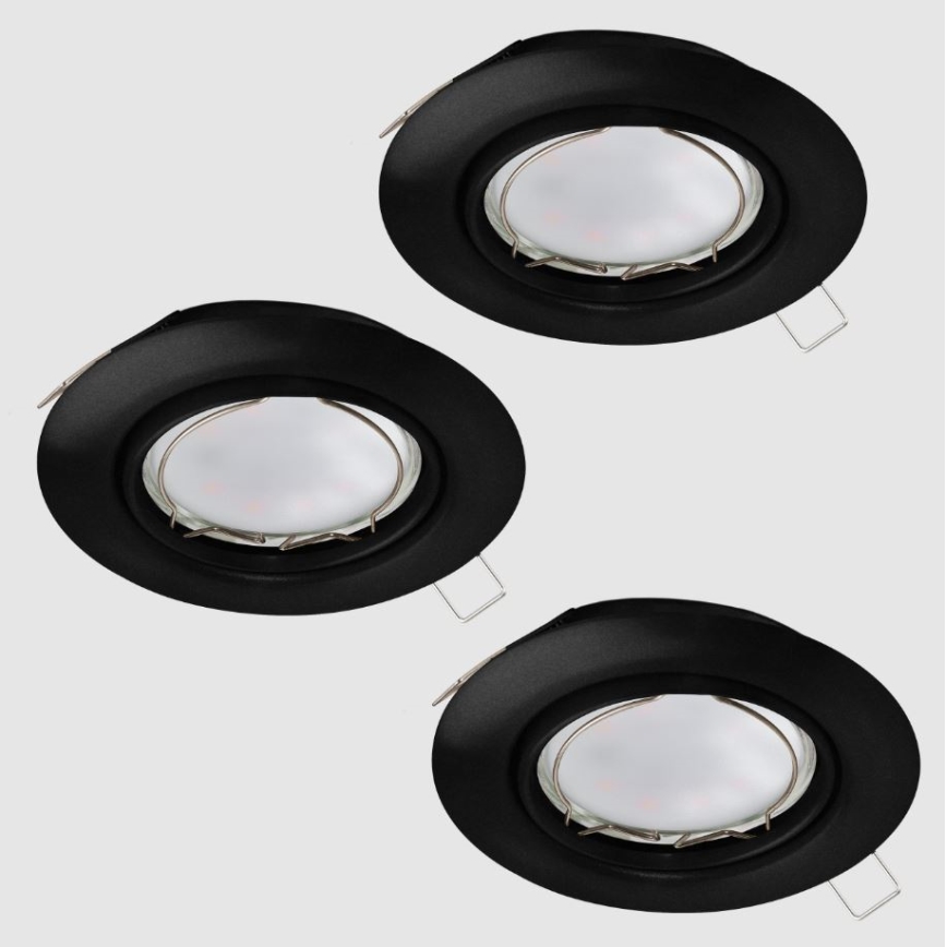 Eglo - KOMPLET 3x LED Vgradna svetilka PENETO 1xGU10/4,6W/230V