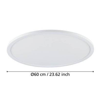 Eglo - LED Zatemnitvena stropna svetilka LED/41W/230V pr. 60 cm bela