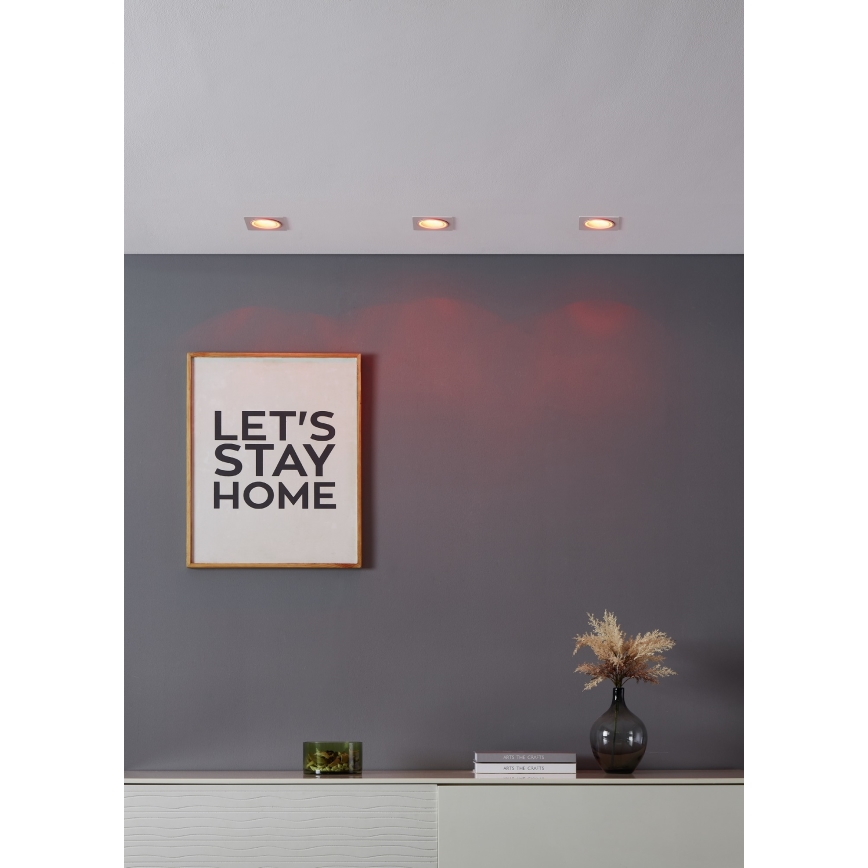 Eglo - LED RGBW Zatemnitvena vgradna svetilka LED/4,7W/230V bela