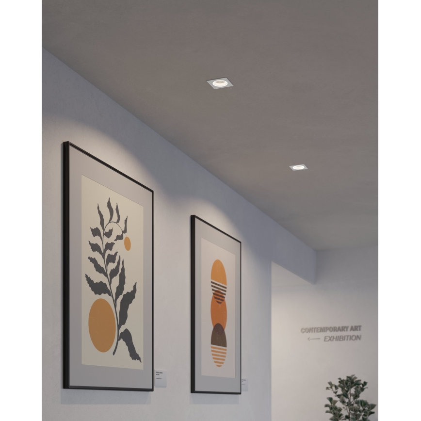 Eglo - LED RGBW Zatemnitvena vgradna svetilka LED/4,7W/230V bela