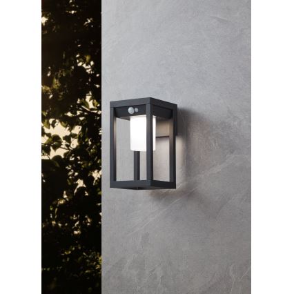 Eglo - LED Solarna stenska svetilka s senzorjem LED/3,7W/3,7V 2000 mAh IP44