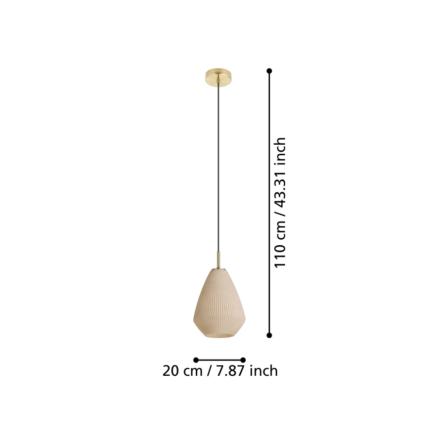 Eglo - Lestenec na vrvici 1xE27/40W/230V