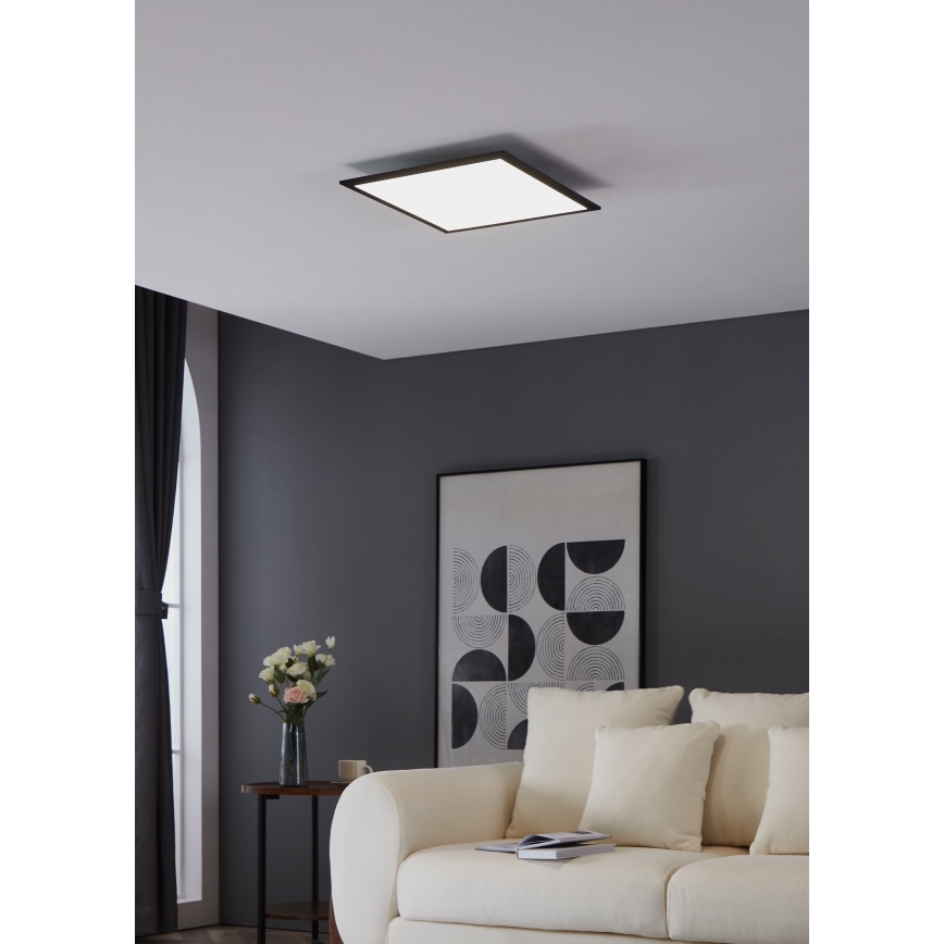 Eglo - LED Stropna svetilka LED/21,5W/230V 45x45 cm črna