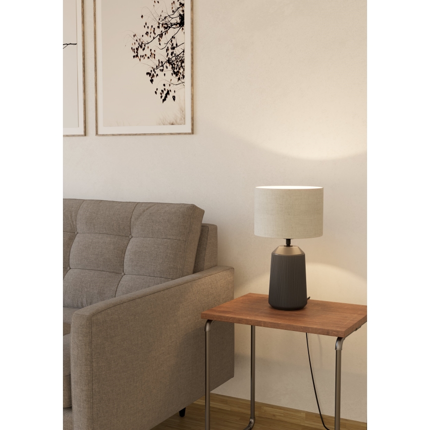 Eglo - Namizna svetilka 1xE27/40W/230V siv