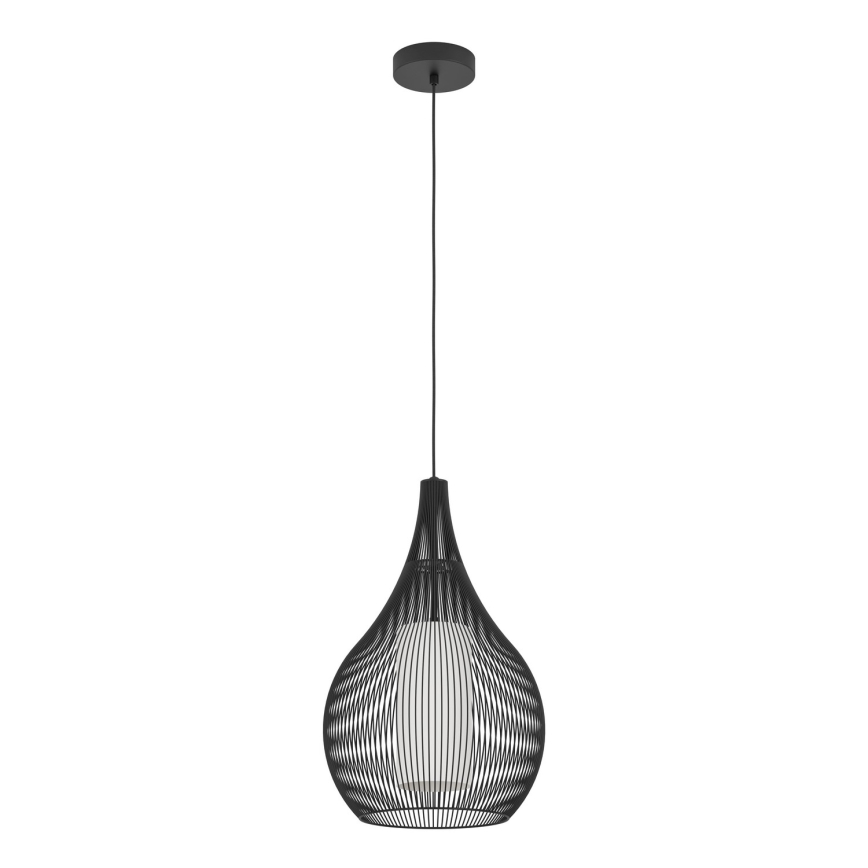 Eglo - Lestenec na vrvici 1xE27/40W/230V črna