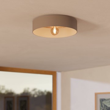 Eglo 900838 - Stropna svetilka DUAIA 1xE27/40W/230V rjava
