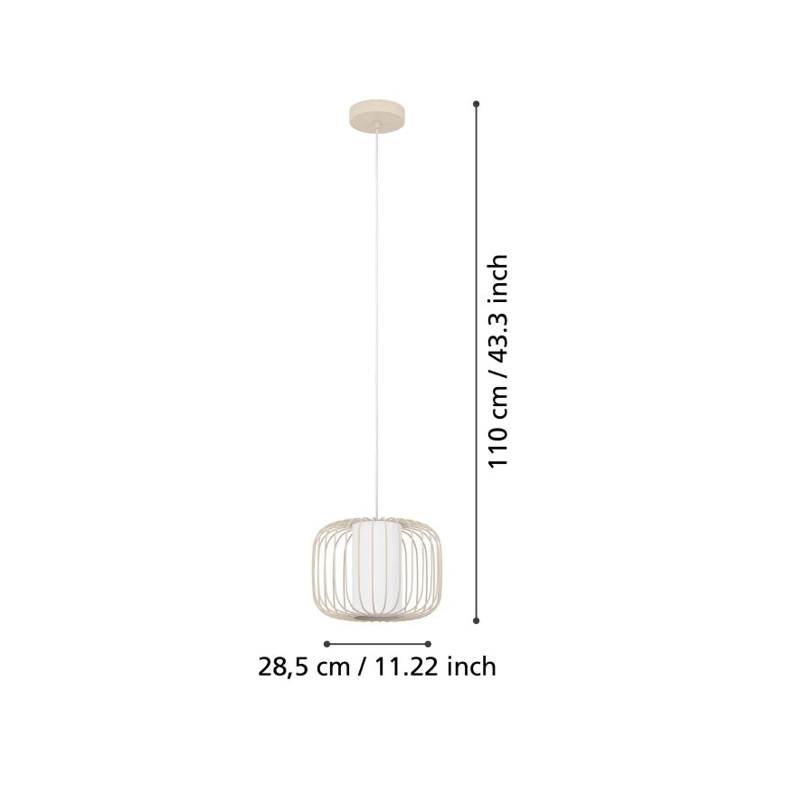 Eglo - Lestenec na vrvici 1xE27/40W/230V pr. 28,5 cm