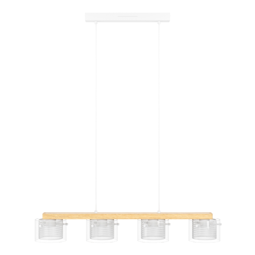Eglo - LED RGBW Zatemnitveni lestenec na vrvici 4xLED/3,7W/230V 2700-6500K