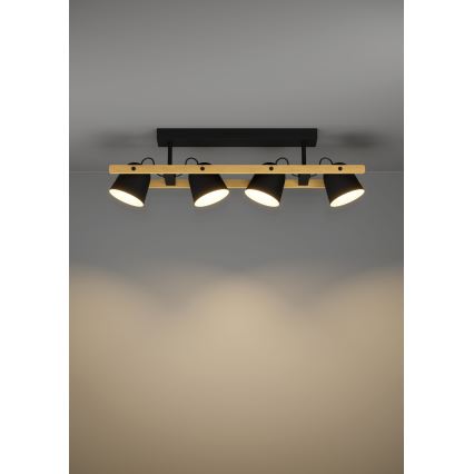 Eglo - LED RGBW Zatemnitveni nadgradni lestenec 4xLED/3,7W/230V 2700-6500K