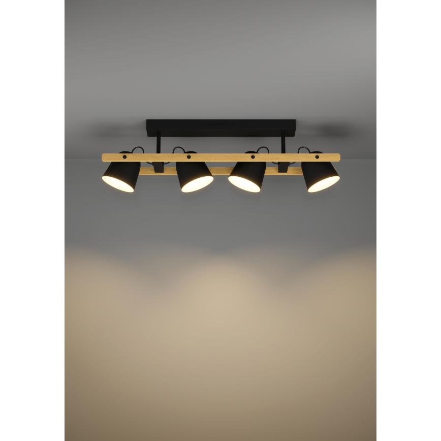 Eglo - LED RGBW Zatemnitveni nadgradni lestenec 4xLED/3,7W/230V 2700-6500K
