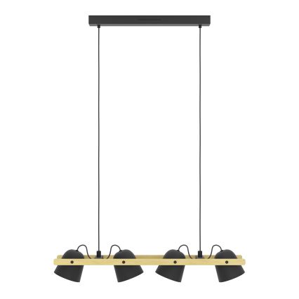 Eglo - LED RGBW Zatemnitveni lestenec na vrvici 4xLED/3,7W/230V 2700-6500K