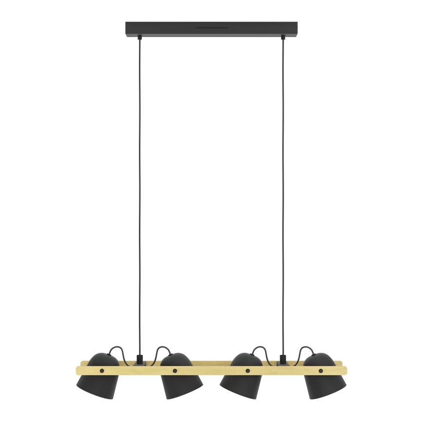 Eglo - LED RGBW Zatemnitveni lestenec na vrvici 4xLED/3,7W/230V 2700-6500K
