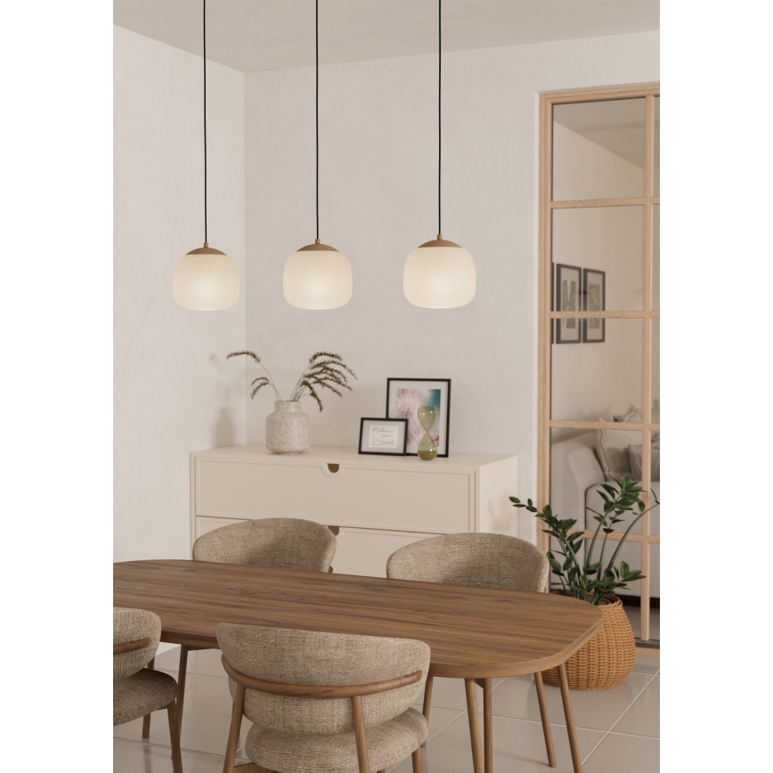 Eglo - Lestenec na vrvici 3xE27/40W/230V