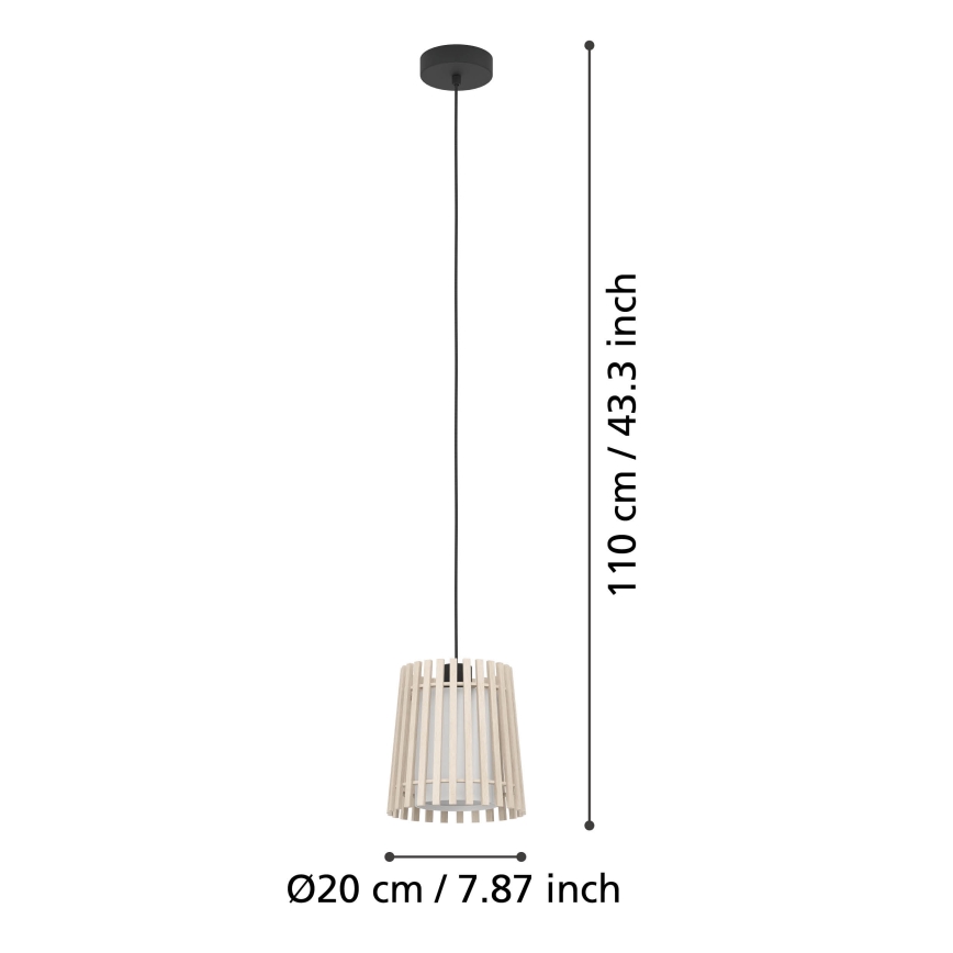 Eglo - Lestenec na vrvici 1xE27/25W/230V