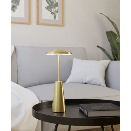 Eglo - LED Zatemnitvena zunanja svetilka na dotik LED/2,8W/5V 2400K/3000K/4000K 5200 mAh IP54 zlata