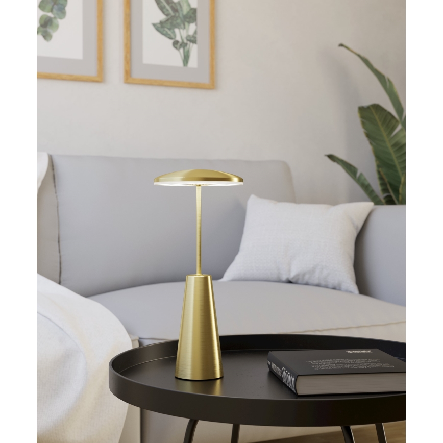 Eglo - LED Zatemnitvena zunanja svetilka na dotik LED/2,8W/5V 2400K/3000K/4000K 5200 mAh IP54 zlata